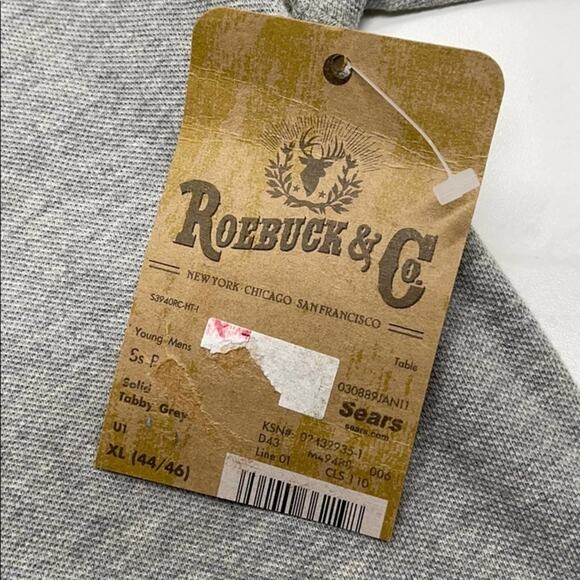 SEARS ROEBUCK & CO - Mens Gray XL Polo Shirt - Picture 3 of 3